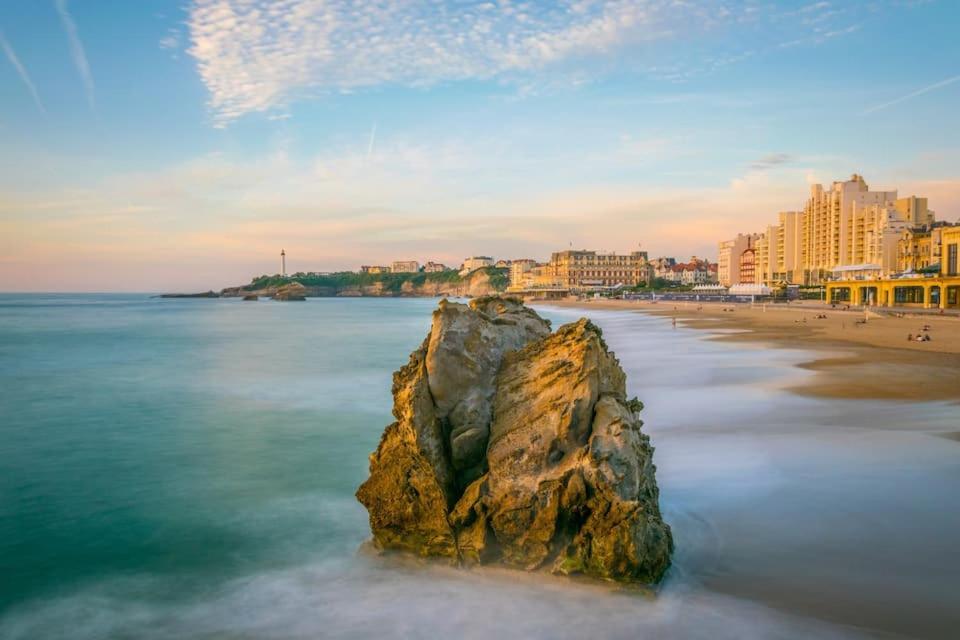 Studio Et Piscine Sur La Grande Plage Biarriz Exterior foto